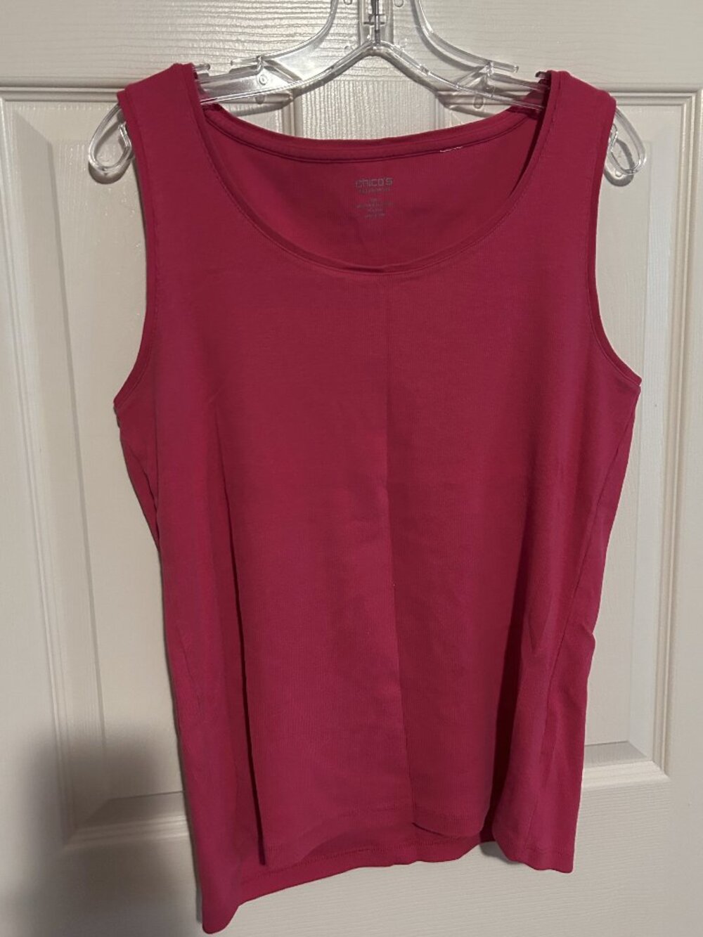 Chico's Hot Pink Fushia Tank Top sz XL